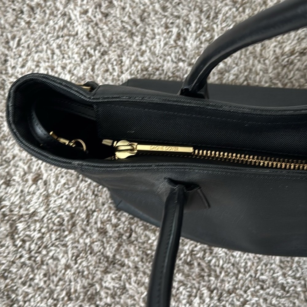 Dagne Dover Signature Tote in Onyx Black - Picture 7 of 11
